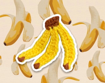 Crochet Banana Applique Pattern