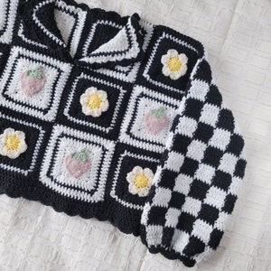 Crochet Sweater Pattern: Picnic Sweater, Strawberry Crochet Sweater Pattern, Beginner-friendly Crochet Sweater, Crochet Pullover for women image 8