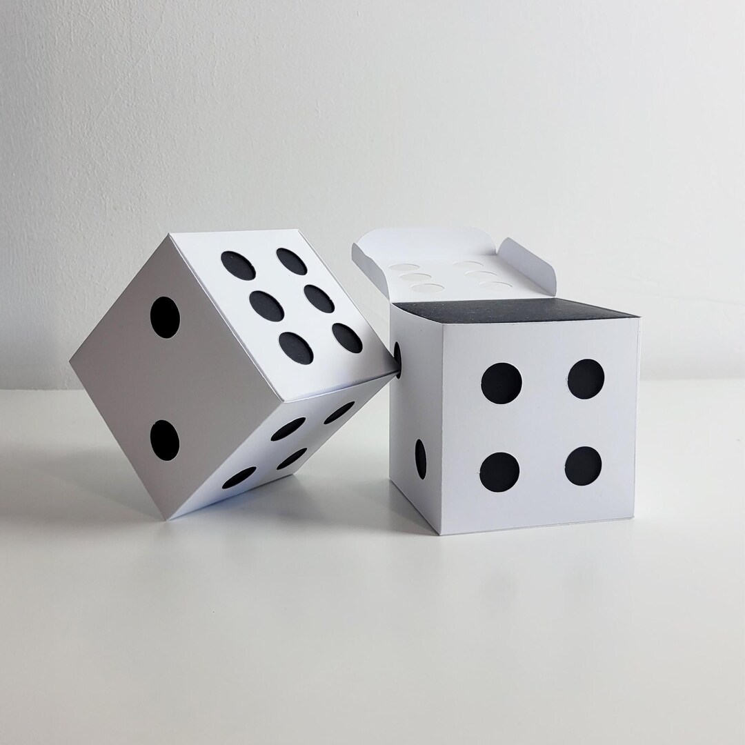 Dice Gift Box Template: Printable PDF & SVG (digital Download) - Etsy UK