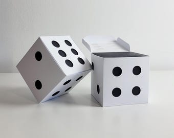 Würfel Geschenk Box Vorlage: Druckbare PDF & SVG (Digitaler Download)