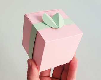 Tee Geschenkbox Vorlage: Druckbare PDF & SVG (Digitaler Download)