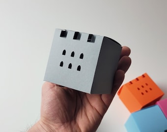 Creative Pack Tower Box Geschenk Vorlage digitale Datei PDF SVG zum Download