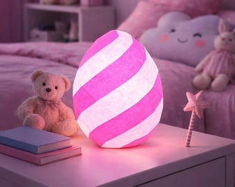 Ostereier Lampe Papercraft Template: 3D Low Poly DIY (PDF)