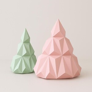 Motif 3D unique de sapin de Noël en papier - Décoration DIY pour des vacances scintillantes