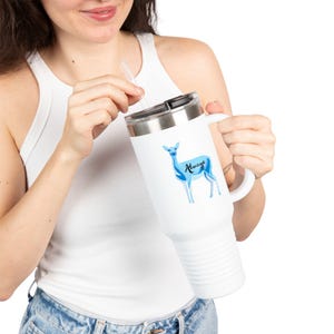 Stylish Insulated Travel Mug | 40oz, Perfect for Coffee Lovers, Unique Gift for Her, On-the-Go Hydration, Eco-Friendly Drinkware
