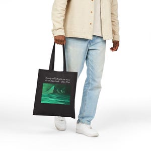 Nature Walk Baumwollsegeltuch-Einkaufstasche, John Muir-Zitat, Berglandschaftswandbild, umweltfreundliche wiederverwendbare Tasche, Reise-Einkaufstasche, Geschenkidee