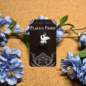 Plague Pride: Nonbinary Pin [+B Grades]
