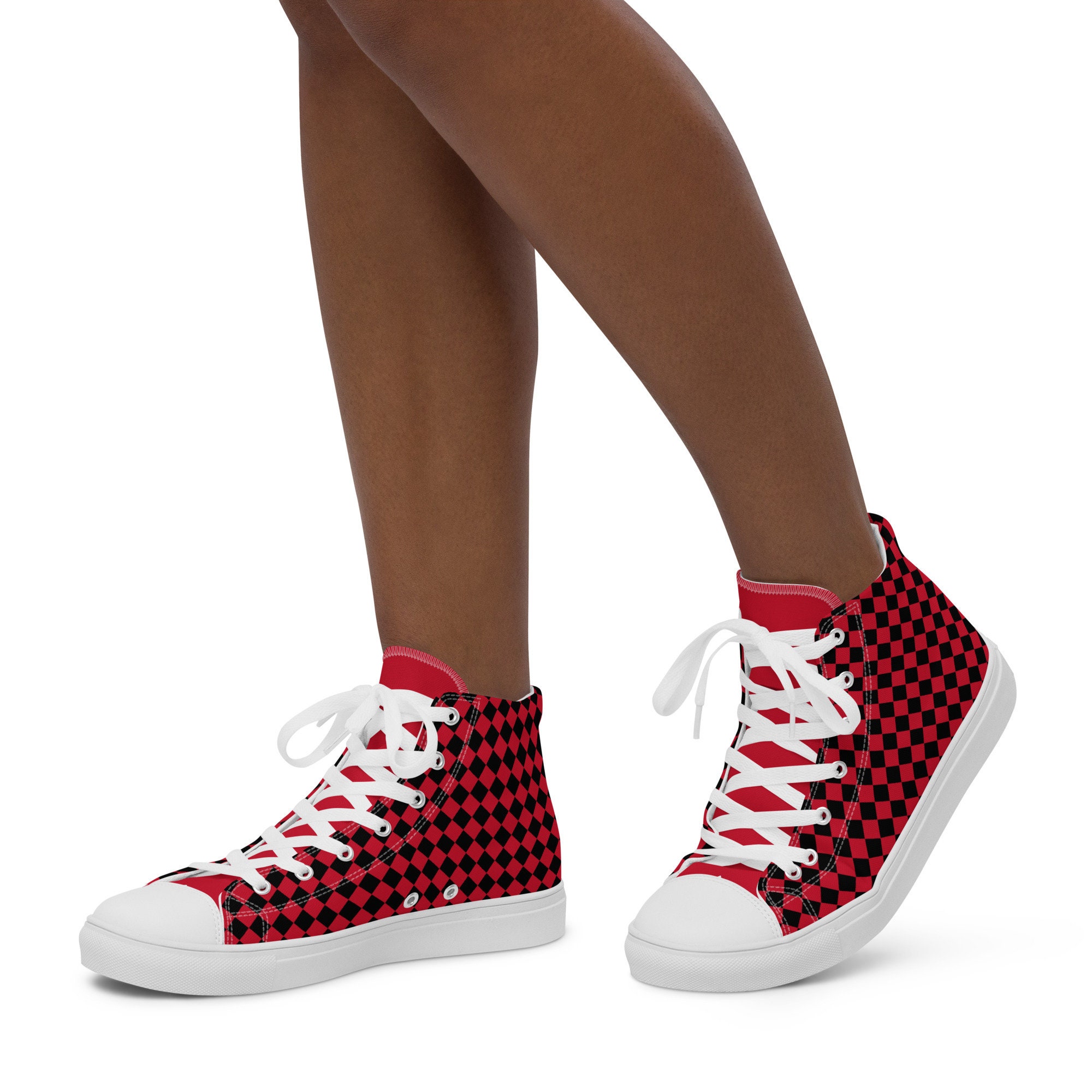 checkered canvas shoes