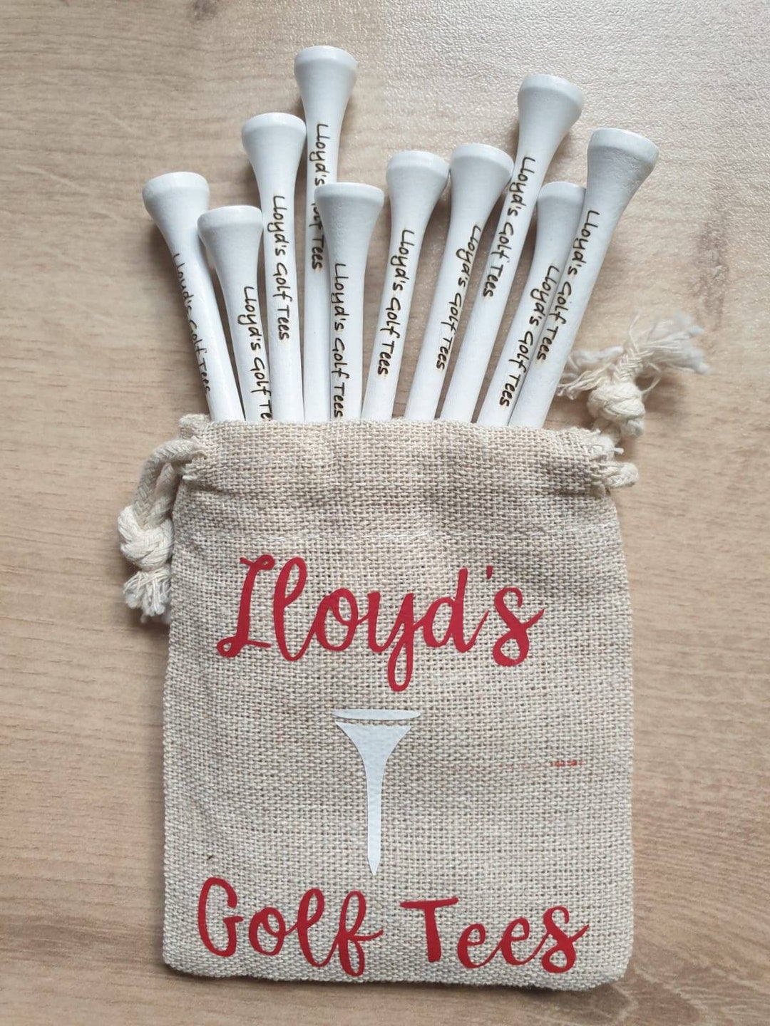 Personalised Golf Tees Personalised Golf Gifts 83mm Wooden Etsy UK
