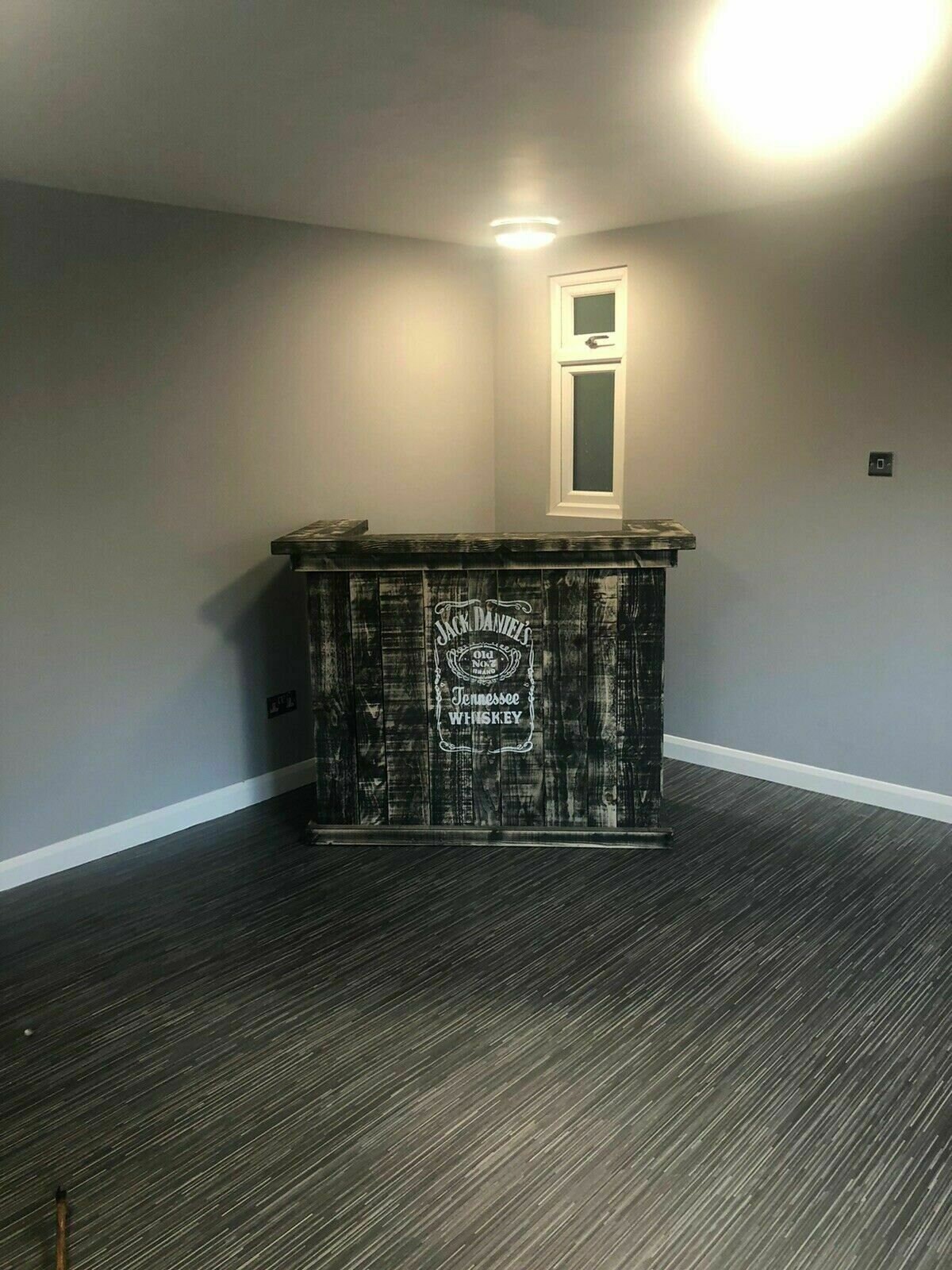 Home Reclaimed Modern Bar in Black Etsy UK