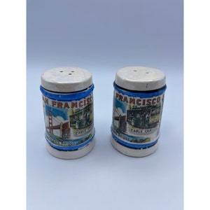 San Francisco Vintage Ceramic Mug Salt and Pepper Shakers