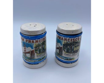 San Francisco Vintage Ceramic Mug Salt and Pepper Shakers