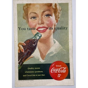 1951 Vintage, Coca Cola Advertisement/Canadian National Railways, Magazine Page