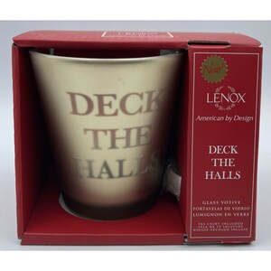 Lenox Golden Holidays Kolekcjonerski Votive „Deck The Halls” NWT