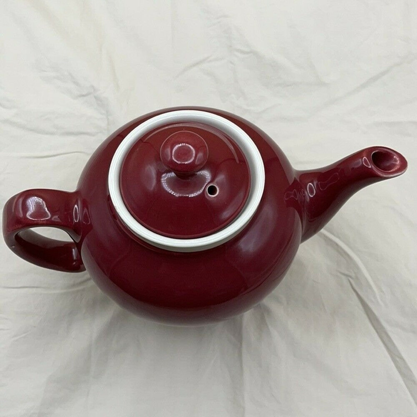 Mccormick Baltimore Tea Steeping Tea Pot Burgundy Etsy