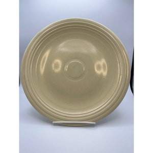Vintage Homer Laughlin Fiesta 14” Classic Light Yellow Chop Platter
