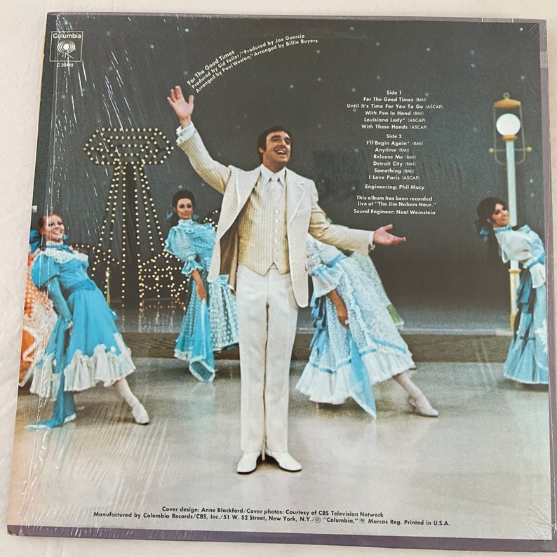 Jim Nabors: For The Good Times Vintage Vinyl Record image 2