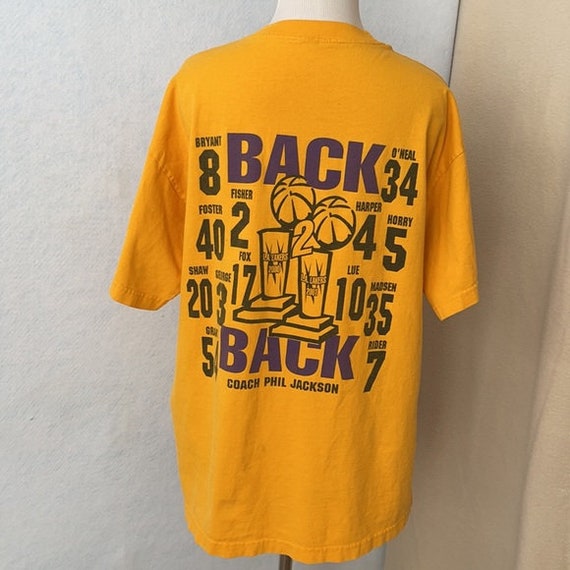 2001 World Champion LA Lakers Back to Back T-Shirt - image 1