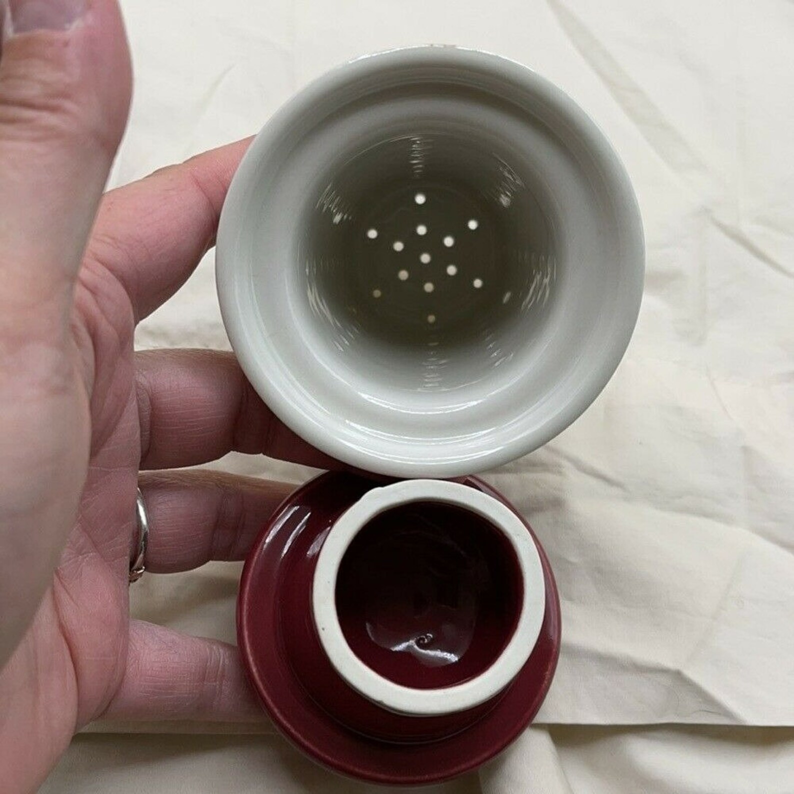 Mccormick Baltimore Tea Steeping Tea Pot Burgundy Etsy