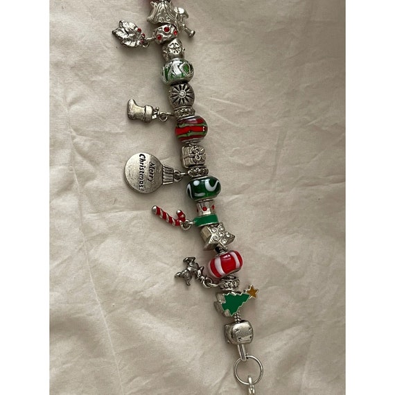 Vintage Silver Tone December "Merry Christmas" Ch… - image 9