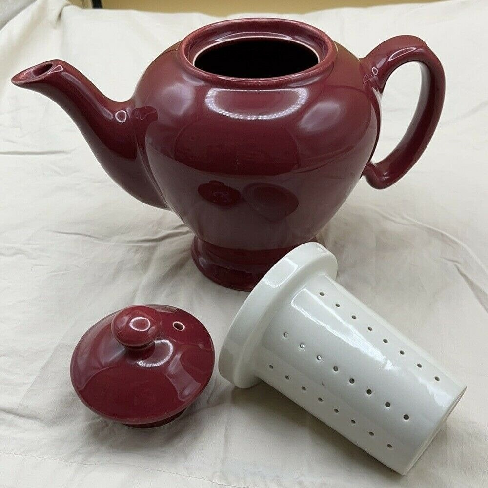 Mccormick Baltimore Tea Steeping Tea Pot Burgundy Etsy