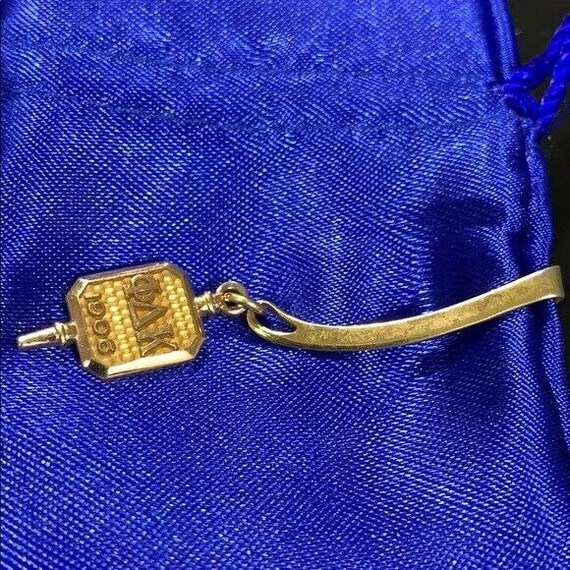 10K 1906 Phi Delta Kappa Charm on a Tie Clip - image 3