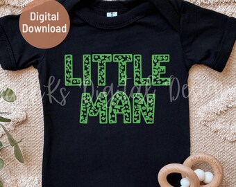 Little Man Svg, Lucky Little Man Png, Mini Png, St Patrick’s Day Svg, Shamrock Svg, Commercial Use, Sublimation Download