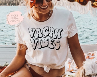 Vacay Vibes Svg, Vacation Svg, Vacay Png, Retro Svg, Summer Svg, Beach Svg