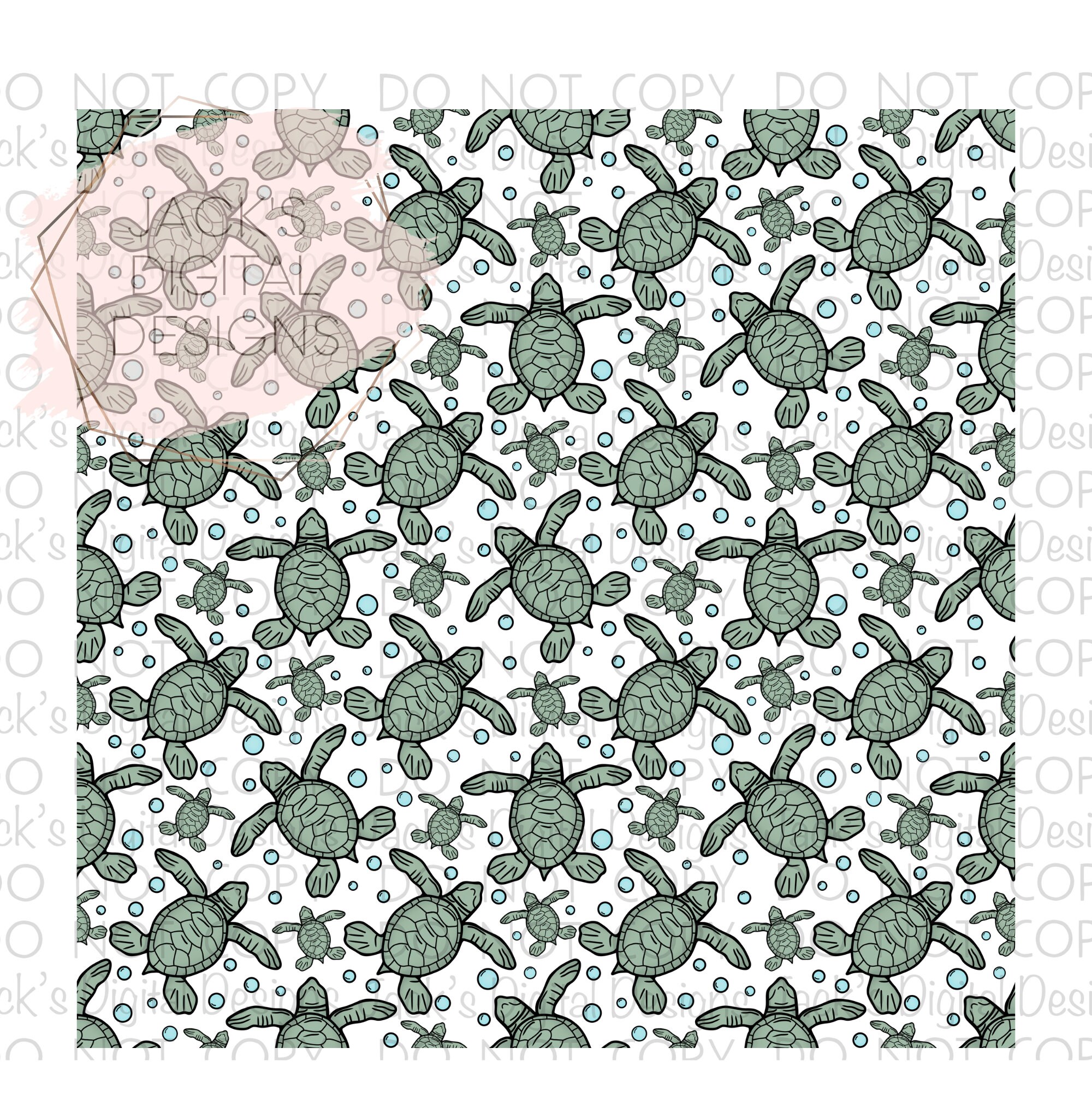 Beach Turtle Pattern Sea Turtle Seamless Pattern, the Ocean is Filled With Untamed Magic Png ...