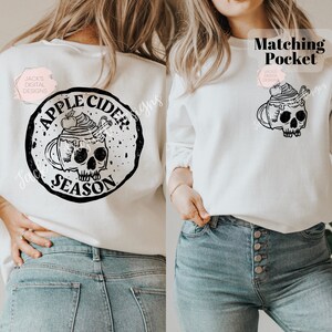 Apple Cider Season Png, Christmas Coffee Png, Winter Vibes Png, Skeleton Png, Spooky Christmas Png
