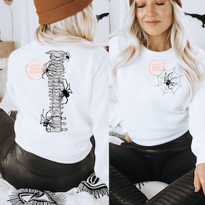 Spider Spine Png, Spooky Skeleton Png, Spooky Season Png, Skeleton Design, Fall Png, Halloween Png