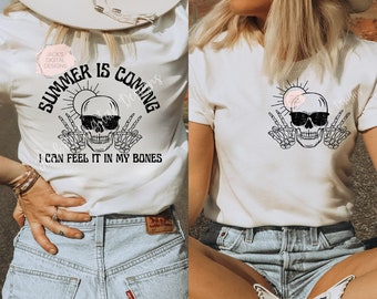 Summer Is Coming Png, Summer Skull Png, Sunshine Png, Skeleton Hand Png, Motivational Png