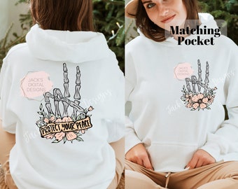 Protect Your Peace Png, Flower Skull Png, Pastel Png, Skeleton Hand Png, Motivational Png, Spring Png, Skeleton Design, Dead Inside Png