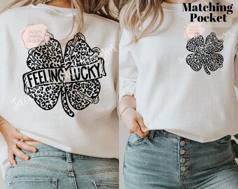 Leopard Feeling Lucky Png, St. Patrick’s Day Png, Skeleton Clover Png, Freezing To Death Png, Skeleton Design, Dead Inside Png
