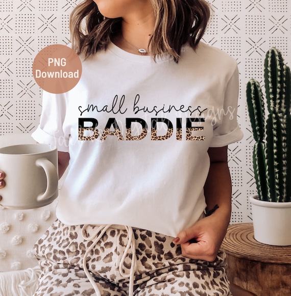 Small Business Baddie Png, Small Business Owner Png, Leopard Print Png, Sublimation Download