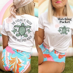 The Ocean Is Filled With Untamed Magic PNG, Sea Turtle Png, Summer Png, Sublimation Download, Beach Png Summer Design Png For Shirts