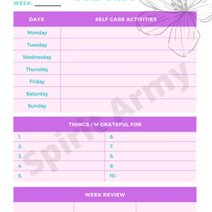 Self Care Digital Planner