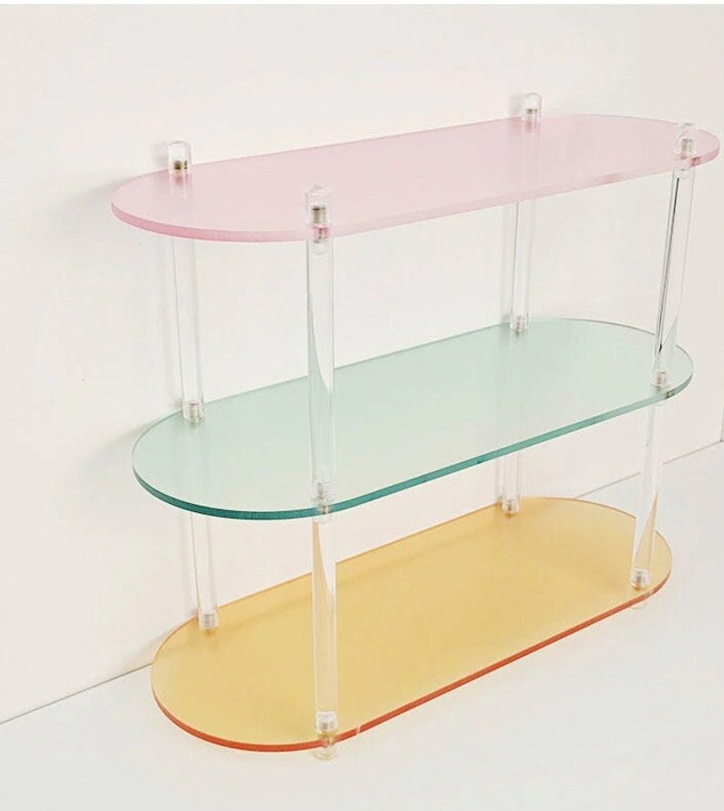 Colored Acrylic Mini Shelving Unit for Kids Etsy
