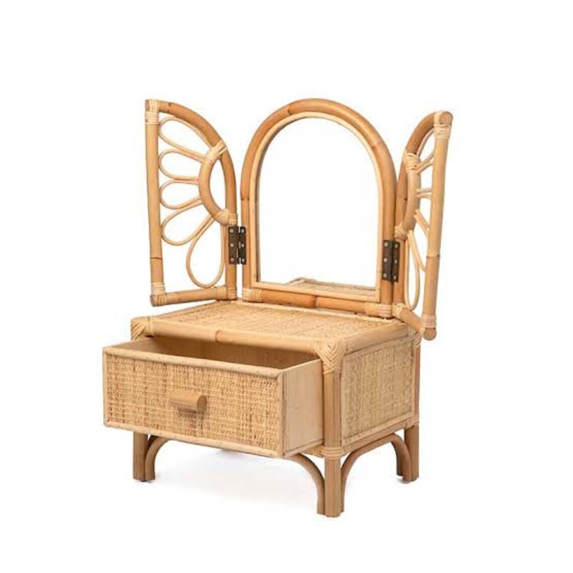 Rattan and Wicker Kids Vanity Etsy