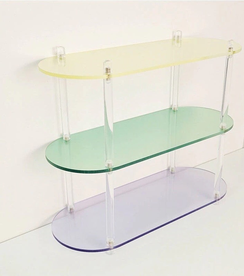 Colored Acrylic Mini Shelving Unit for Kids Etsy
