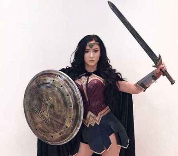 Wonder Woman Sword & Shield  2 Sizes Costume Cosplay Prop