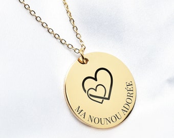 Christmas Nanny Gift | Customizable necklace for Nanny