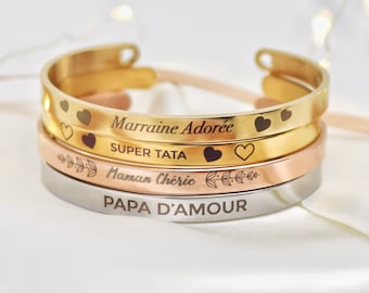 Personalized bracelet Rush | Personalized couple gift| Gift idea for godmother