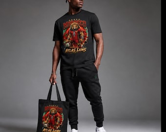 Morocco Atlas Lions Tote Bag | World Cup 2026 African Football Canvas Bag