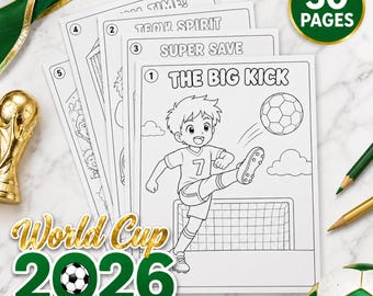 World Cup 2026 Coloring Pages: 30 Soccer Activity Sheets (PDF Download)