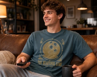 Vintage Soccer T-Shirt, Football Apparel, Distressed Engraved World Cup 2026 Shirt