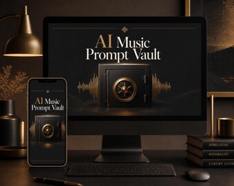 AI Music Prompt Vault for YouTube Creators | 50 Creative Frameworks (Digital PDF)