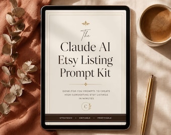 Claude AI Prompts for Women Entrepreneurs | Etsy Listing Title & Description Generator | SEO Digital Seller PDF
