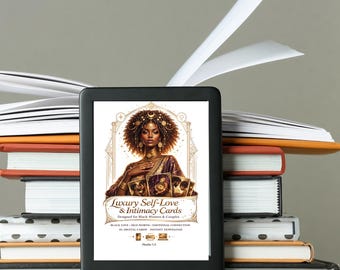 Divine Connection Card Deck | Black Love & Faith Prompts | Self-Love Digital Journal | Instant V-Day Gift