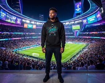 Afro-Luxe Cyberpunk Soccer SVG Bundle | 60 Futuristic Designs (Digital Download)